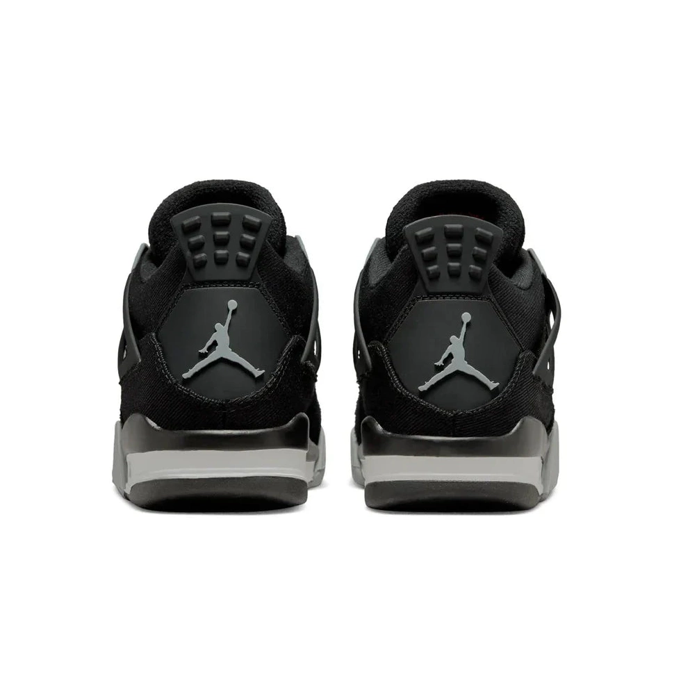 GS Black Jordan Retro Canvas 4 Air 0807